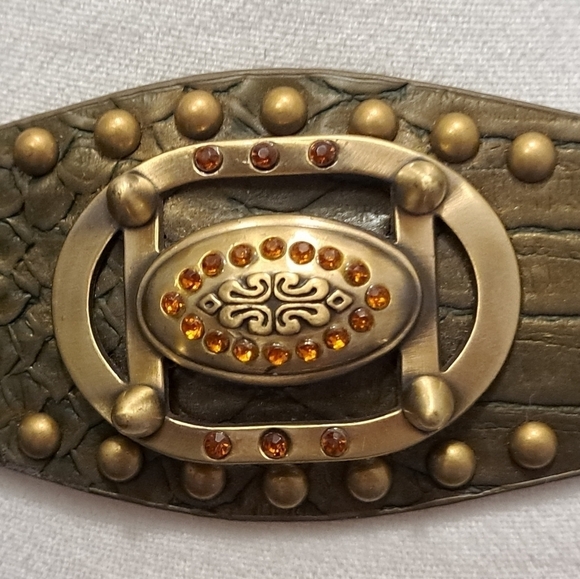 Other - Handmade Leather & Brass Belt With Embellishments